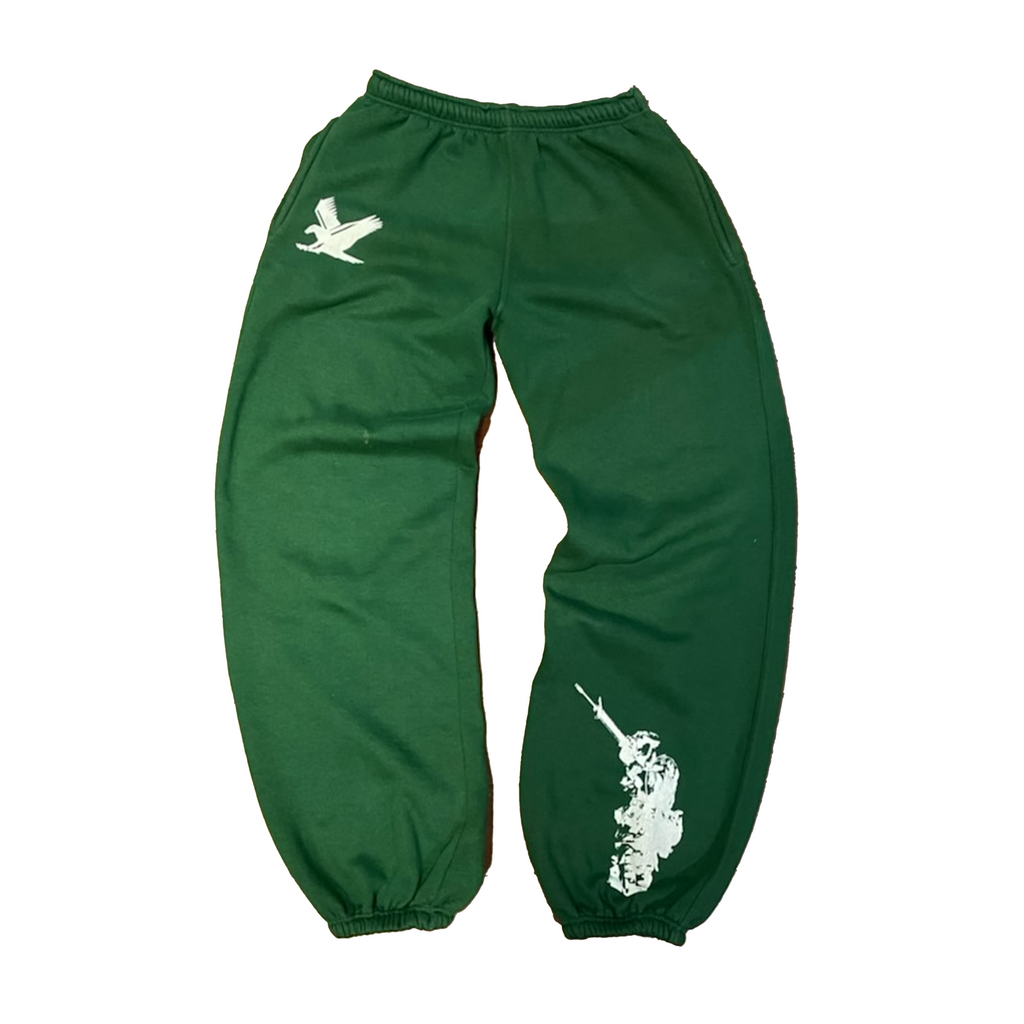 GREEN- Vill Sweatpants